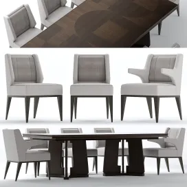 Table chairs baker dining chair